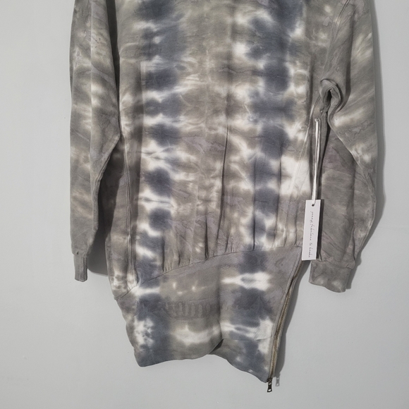 Young Fabulous and Broken Tie Dye Asymmetrical Hem Turtleneck Mini Dress NWT - Picture 3 of 12